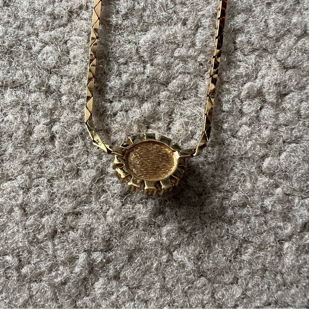 Vintage 1980s Christian Dior Signed Swarovski Crystal Faux Pearl Gold Necklace - Picture 10 of 16